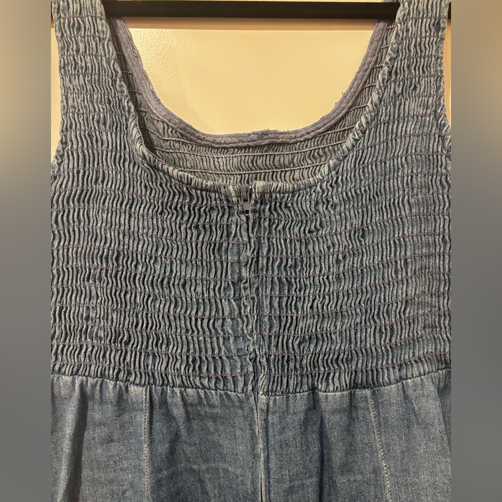 Vintage California Concepts Denim Sundress – 90s Jean Dress Retro - Picture 3 of 6